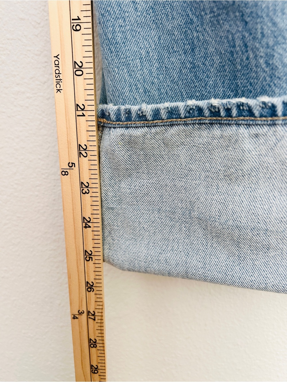 Citizens Of Humanity Ayla Baggy Cuffed Crop Jeans Blue Denim Women's Size 26 - Picture 14 of 16